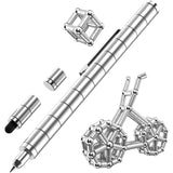 Magnetic Fidget Pen with LED Fidget Toys (Silver Variant)